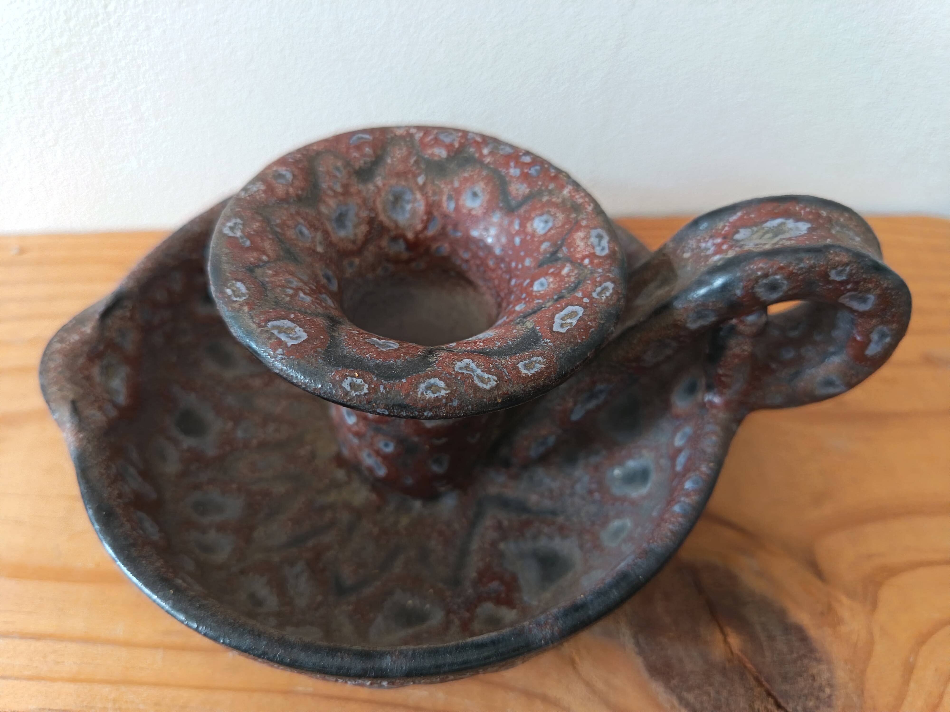 Candle holder by the ceramist Jean Austruy from the 1970s.