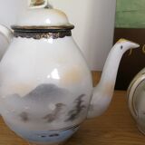 Japanese kutani tashiro eggshell porcelain tea set