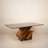 Postmodern sculptural table by Poggioli Italy 1970s