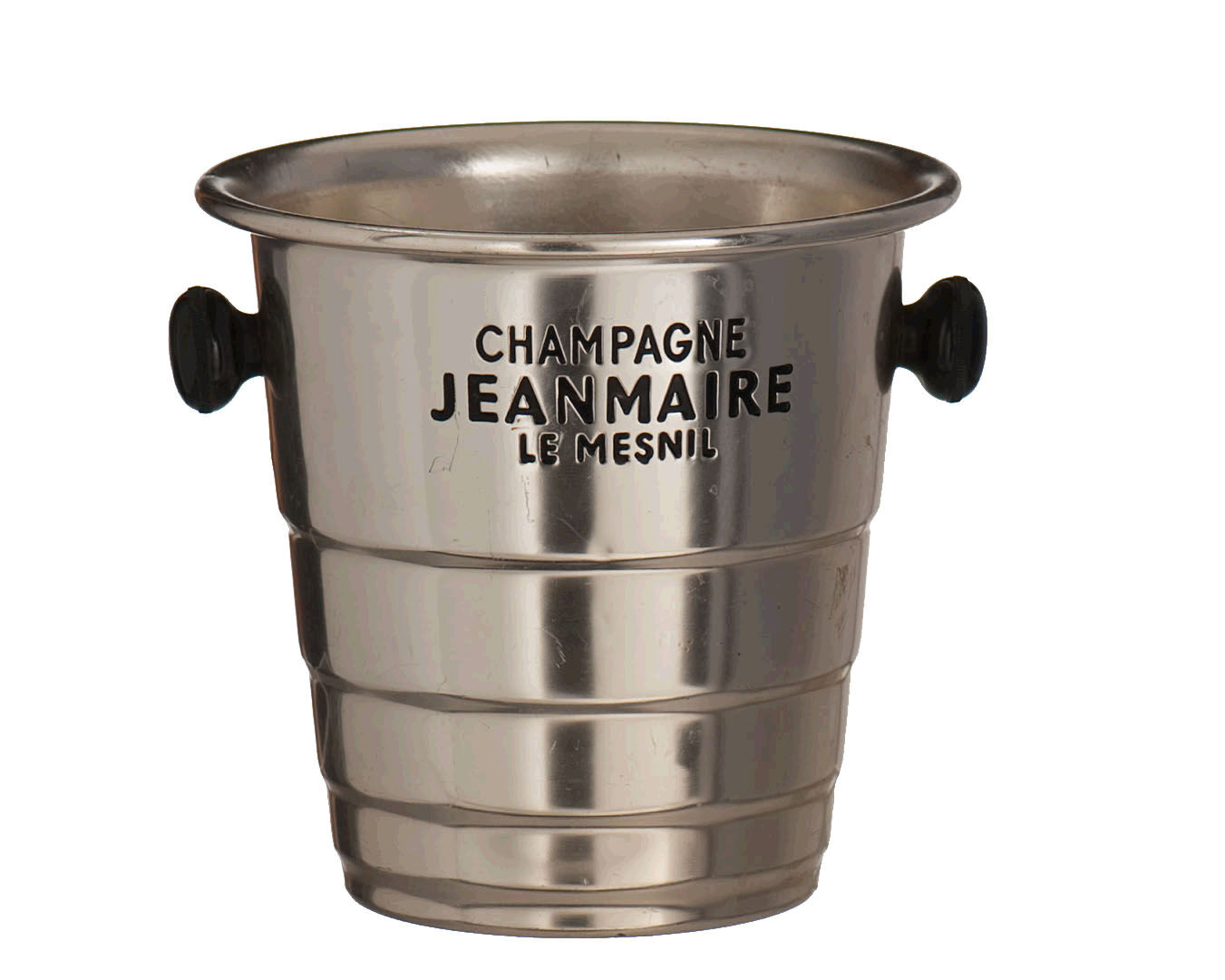 Champagne bucket in golden aluminum bakelite handles year 60