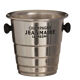 Champagne bucket in golden aluminum bakelite handles year 60