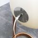 Lampadaire de style spatial suisse en plastique et contreplaqué des années 1960