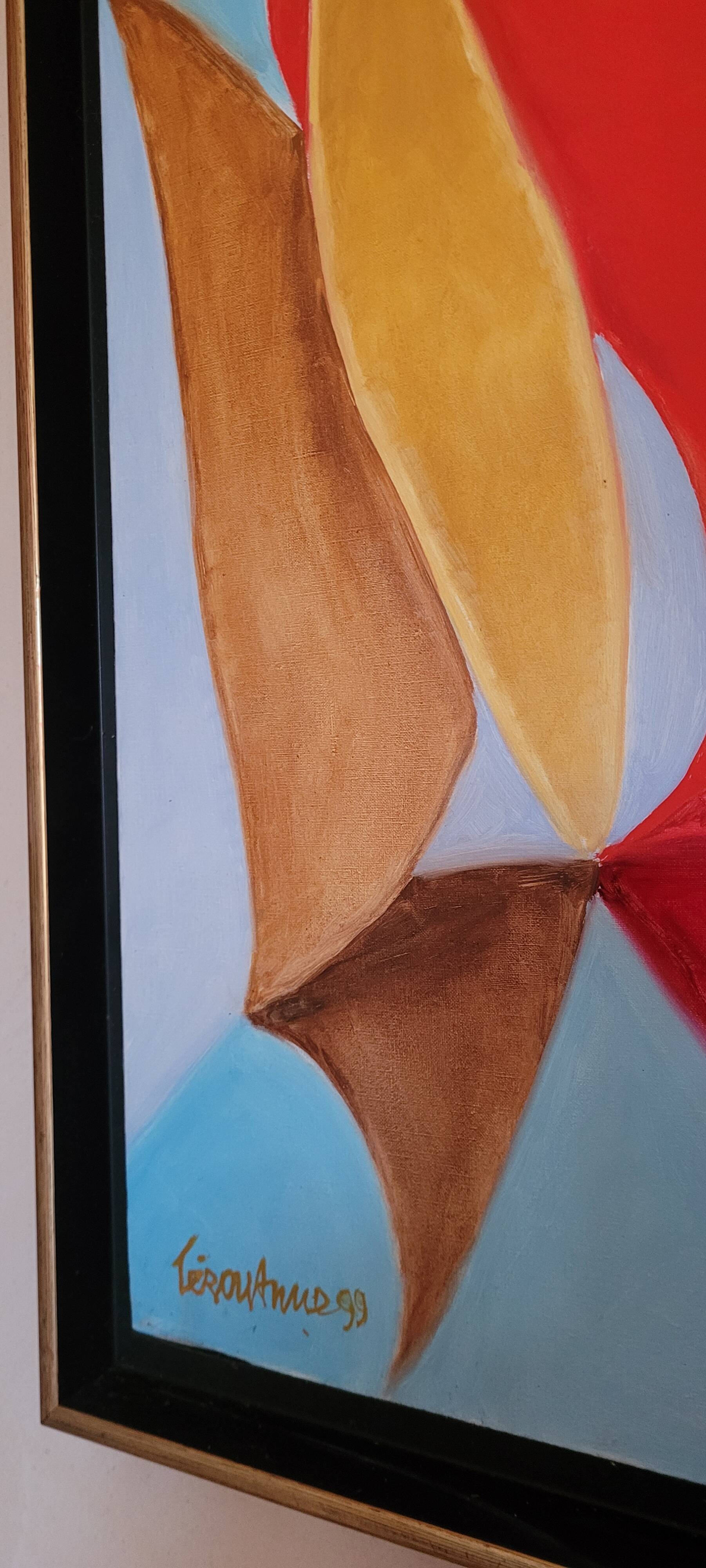Pair of oils on canvas by lucille terouanne
