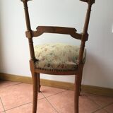 Carved wood-lined chair