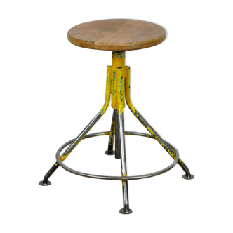 Tabouret pivotant industriel, années 1960