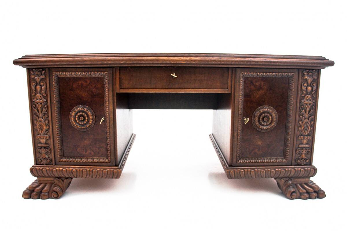 Cabinet set on lion's paws, Germany, early 20th century.