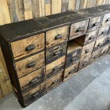 Antique wooden shoe cabinet