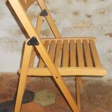Vintage wooden folding chair