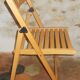 Vintage wooden folding chair
