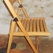 Vintage wooden folding chair