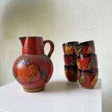 Scheurich German ceramic lemonade set