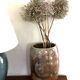 Glazed sandstone vase