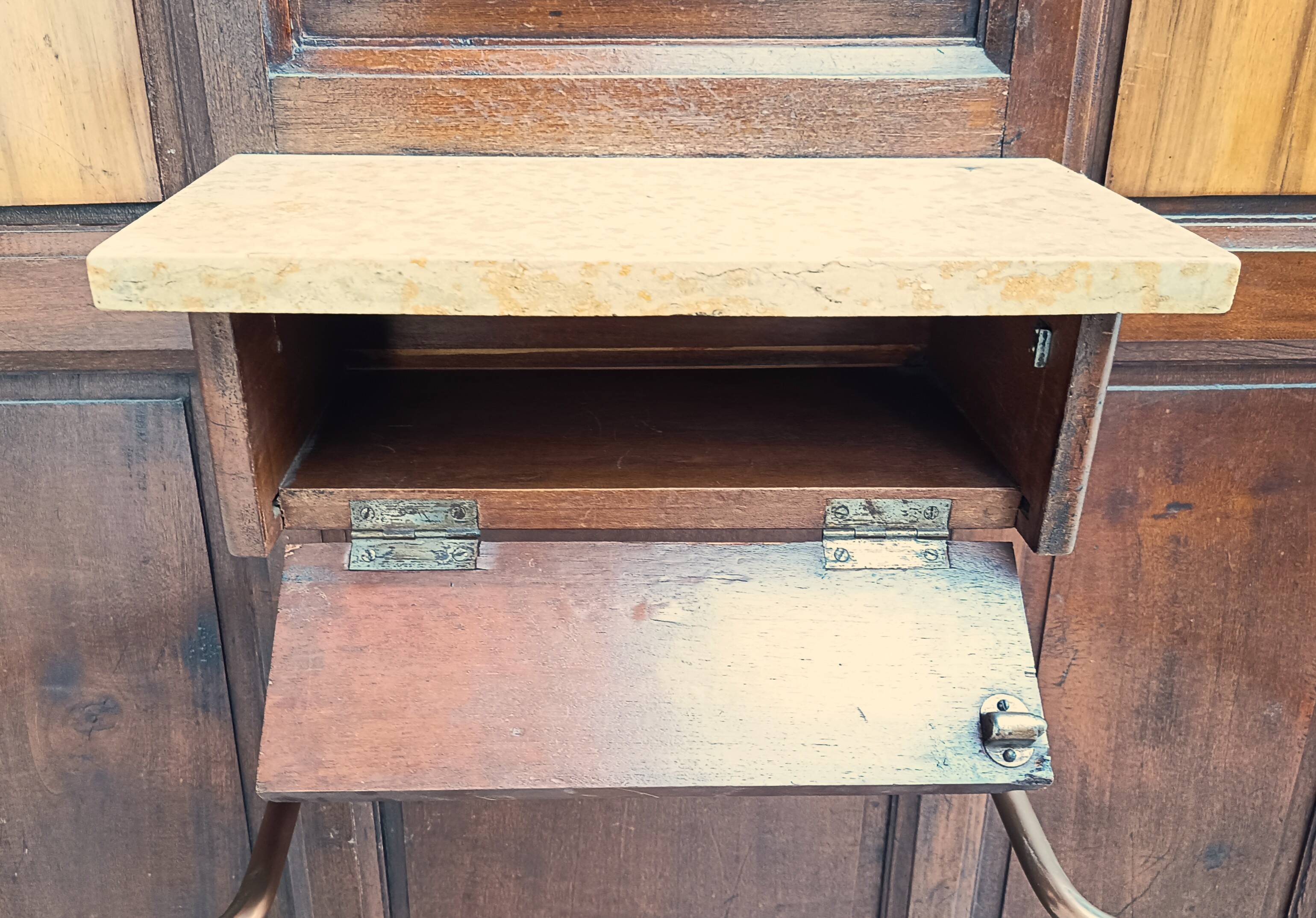Art Deco Coat Rack in Walnut Burl