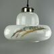 60s 70s lamp light hanging lamp glass ceiling lamp Space Age Design 60s