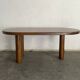 Oval oak dining table