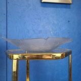 Vintage glass leaf dish