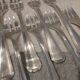 12 silver-plated oyster forks by Christofle America
