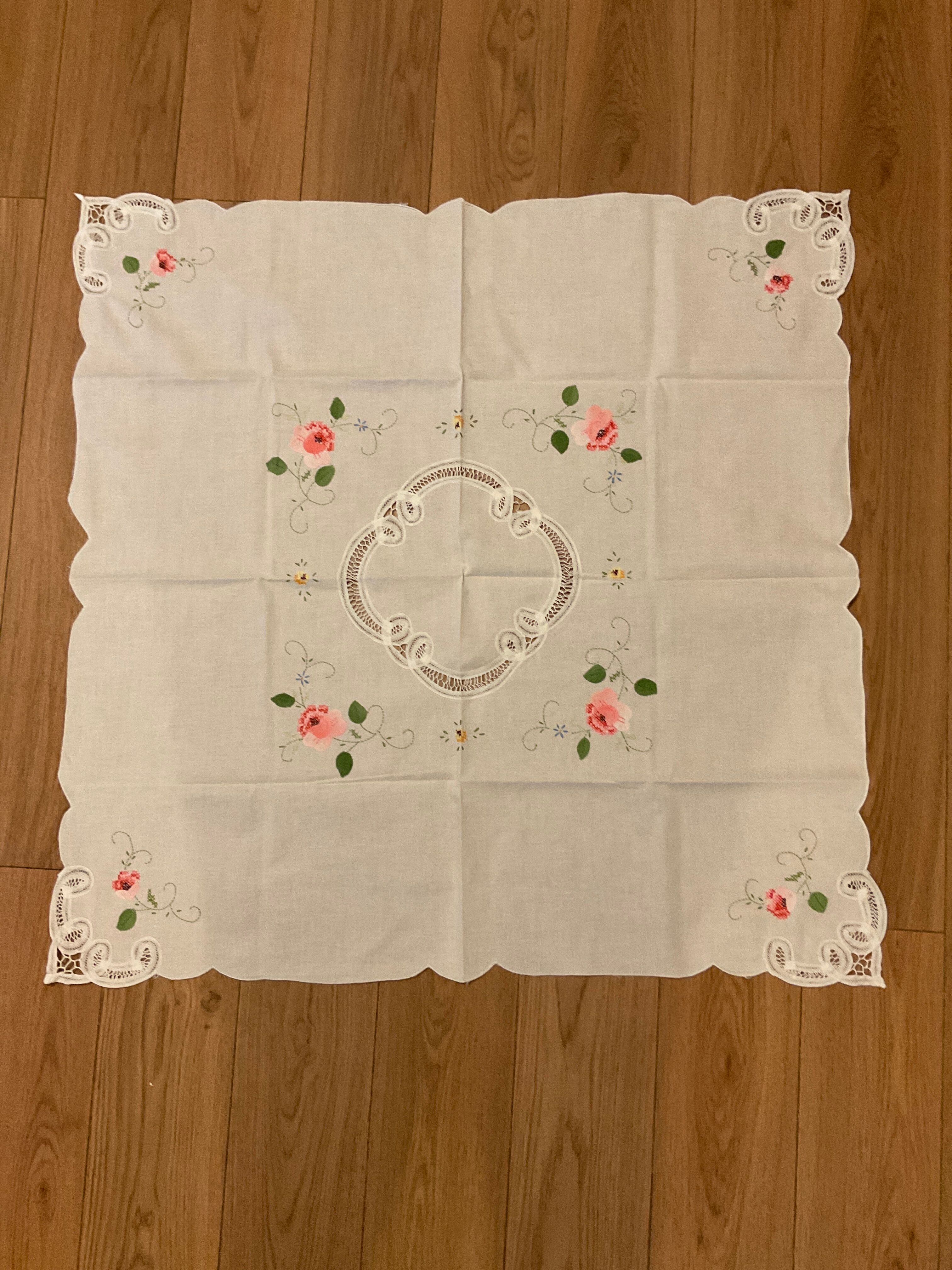 Tea tablecloth, handmade, france