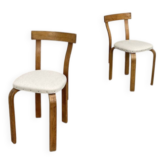 Paire de chaises style Aalto