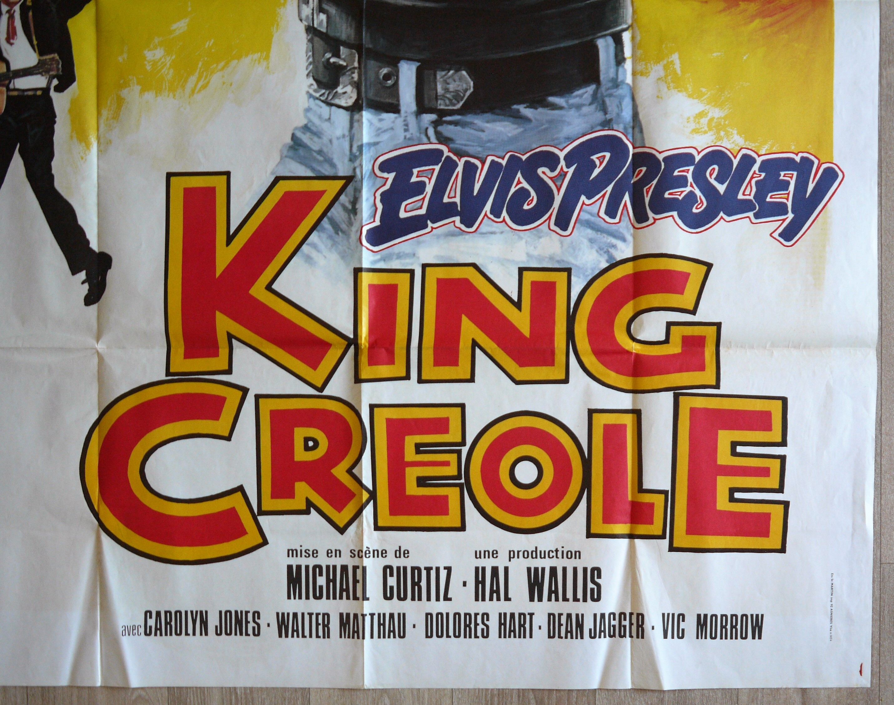 Original movie poster - "King Creole" - Elvis Presley