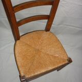 Mulched low chair with high back