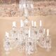 Grand lustre en cristal de France, années 1930/40 dans le style Baccarat Zenith.