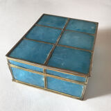 Blue mother-of-pearl box