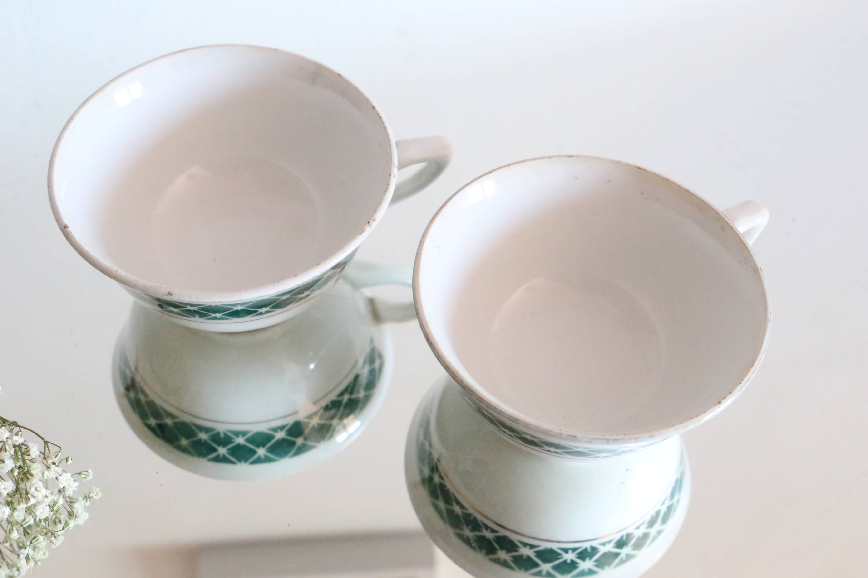 Pair of ceramic cups