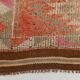 Tapis Somon délavé, fait main, 3 x 13, style vintage turc, 84 x 390 cm