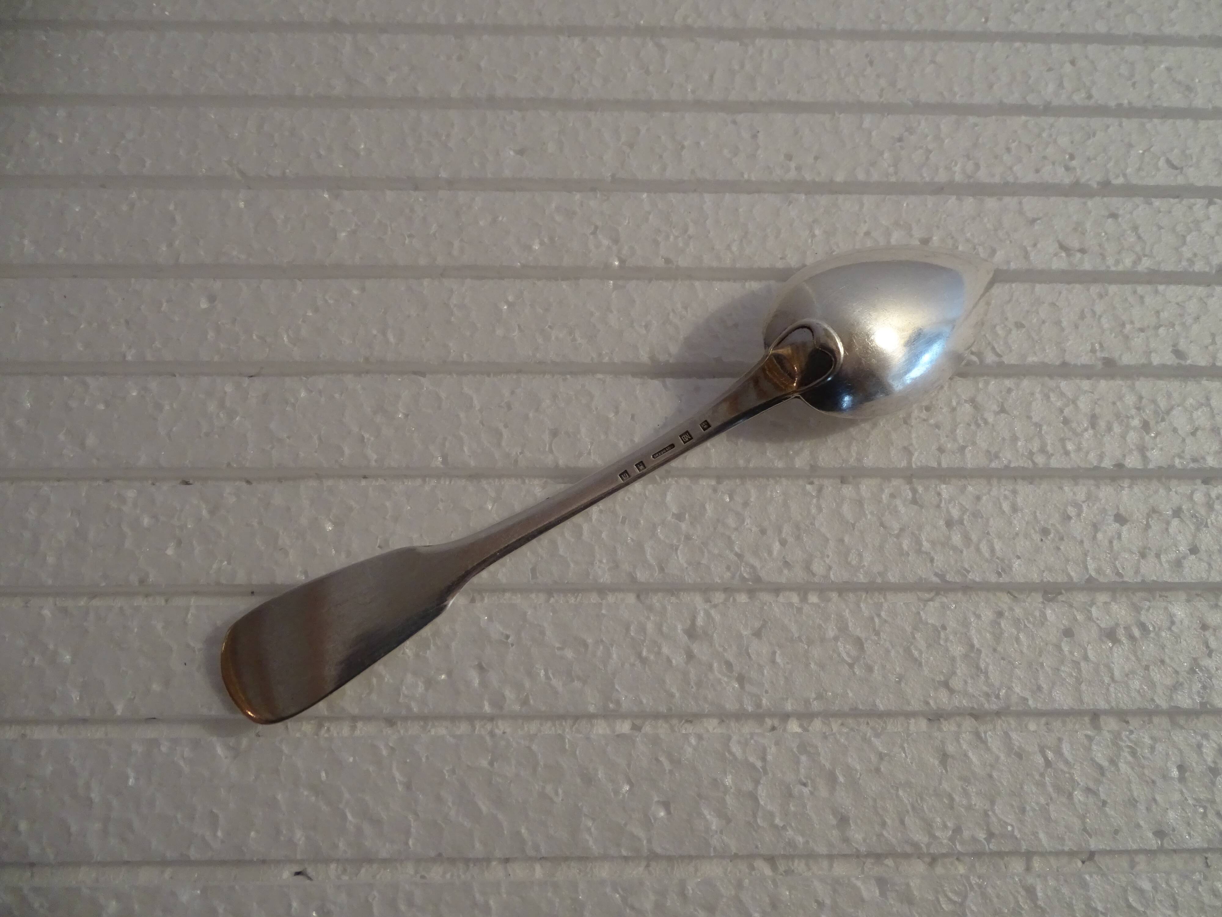 11 hallmarked Art Deco silver metal dessert/coffee spoons - 14.5 cm