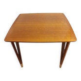 Table basse Lauritz Larsen, cerisier, Danemark années 60