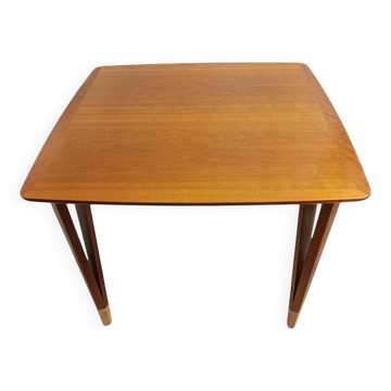 Lauritz Larsen coffee table, cherry wood, Denmark 1960s