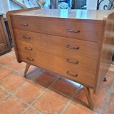 Vintage oak chest of drawers from the 60s