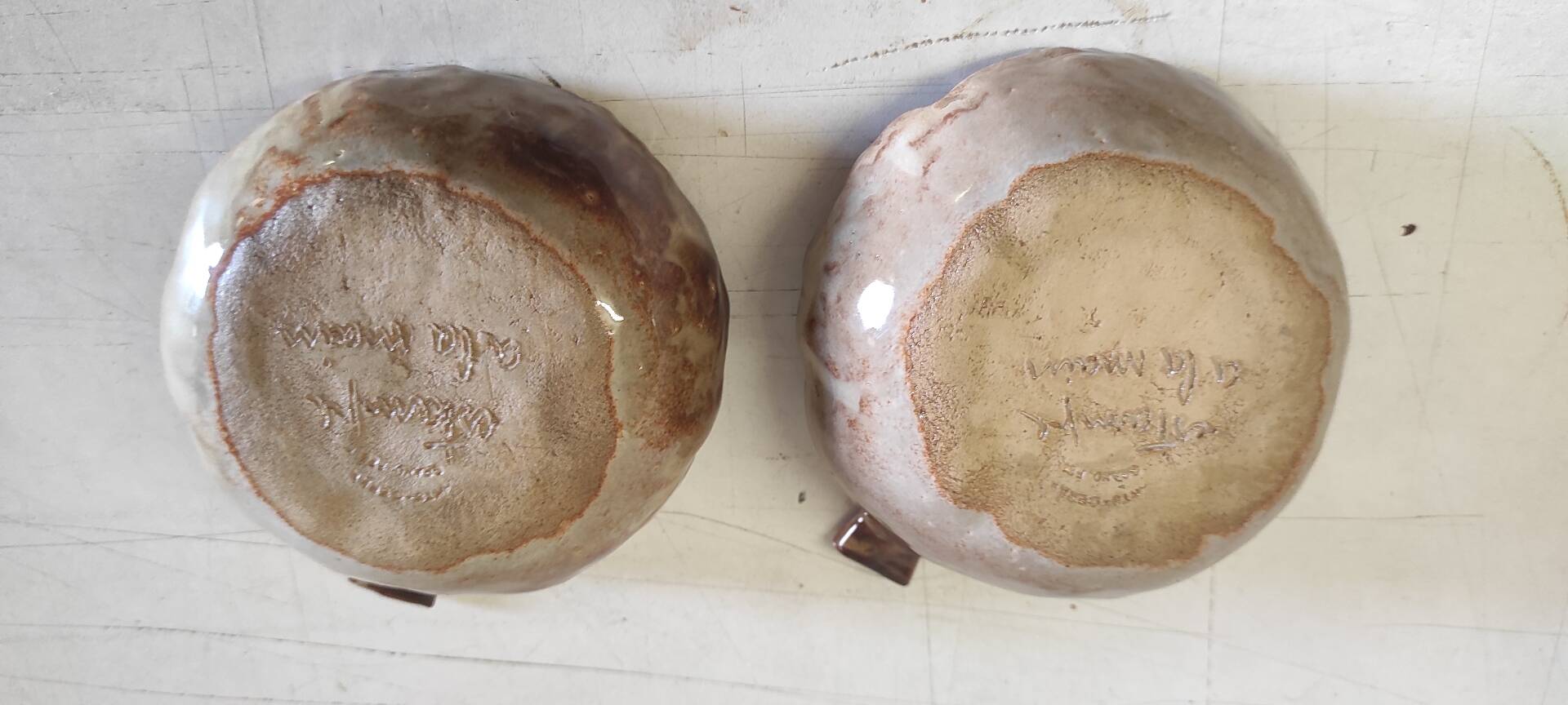 Stoneware bowls from Puisaye by Michel and Denise Pointu - 1950s/60s