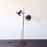 Dark brown 'Optima 4' floor lamp by Hans Due for Fog and Mørup, Denmark 1970's