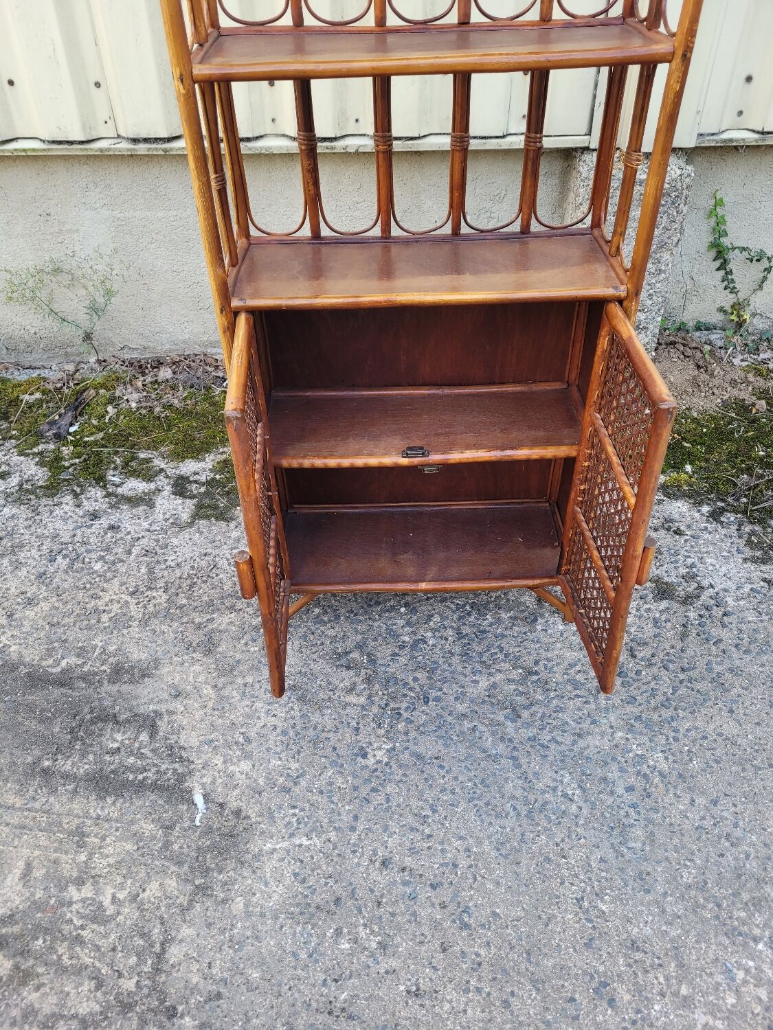 Vintage library shelf