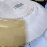 5 flat plates green iron earth earthenware from st amand