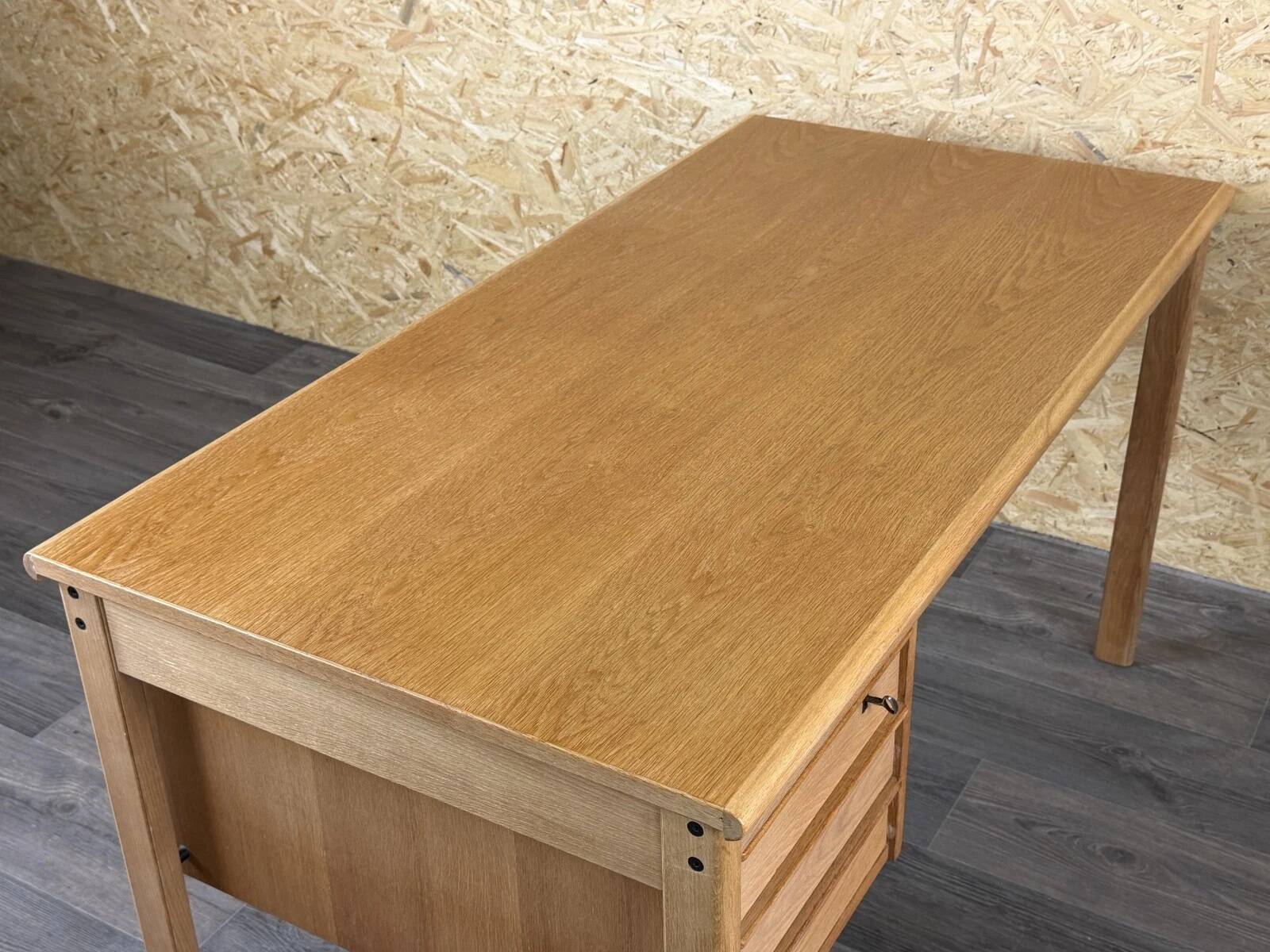 1960s 1970s Oak Writing Desk Sliding Top by Peter Løvig Nielsen for Løvig