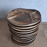 12 Longchamp fondue plates