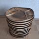12 Longchamp fondue plates