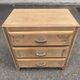 Petite commode art déco rénovée en chêne brut 1950