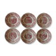 Lot 6 plates with dessert Gien "wedding in the countryside"