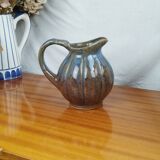 Stoneware Pitcher or Carafe in the Shape of a Pumpkin, Art Deco Period 1930s