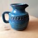 Blue ceramic pitcher Emile Masson Vallauris
