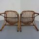 Set of Italian Bamboo Armchairs, 1970s