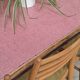 Large canteen table in pink formica and metal.