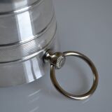 Vintage silver metal ice bucket
