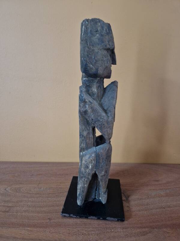 Western Nepal - Statue known as the guardian of the springs, representing an ancestor