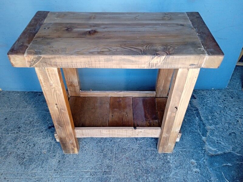 Solid wood worktable