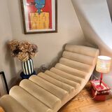Vintage Scandinavian chaise longue Skaï softline 2000